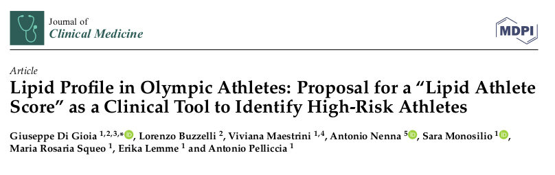 Lipid Profile in Olympic Athletes: Proposal for a “Lipid Athlete Score” as a Clinical Tool to Identify High-Risk Athletes